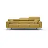 Image de Caravaggio canapé 3 assises extensibles en tissu imperméable t02 244 cm jaune