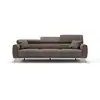 Image de Caravaggio canapé 3 assises extensibles en tissu imperméable t02 244 cm brun