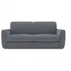 Image de Leonida canapé convertible déhoussable et matelas h18 cm - coffre à oreiller détachable 202 cm bleu