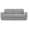 Image de Leonida canapé convertible déhoussable et matelas h18 cm - coffre à oreiller détachable 202 cm gris