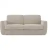 Image de Leonida canapé convertible déhoussable et matelas h18 cm - coffre à oreiller détachable 222 cm blanc