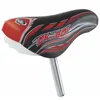 Image de Selle Vélo - Selle Montegrappa - Noir/Rouge - Diamètre 22 mm - Rembourrage PU