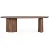 Image de Table basse ovale en manguier contemporaine l130 - agra ORISSA-0747233-NAT