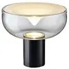 Image de LEUCOS lampe de table AELLA T 30 (2700K, transparent et blanc, base noir opaque - verre et métal)