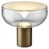 Image de LEUCOS lampe de table AELLA T 30 (2700K, transparent et blanc, base bronze opaque - verre et métal)