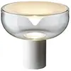 Image de LEUCOS lampe de table AELLA T 45 (2700K, transparent et blanc, base blanc opaque - verre et métal)