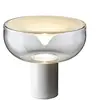 Image de LEUCOS lampe de table AELLA T 54 (3000K, transparent et blanc, base blanc opaque - verre et métal)