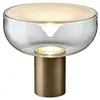 Image de LEUCOS lampe de table AELLA T 54 (3000K, transparent et blanc, base bronze opaque - verre et métal)