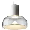 Image de LEUCOS lampe à suspension AELLA S 30 L (2700K, transparent et blanc, base blanc opaque - verre et métal)