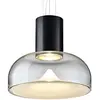 Image de LEUCOS lampe à suspension AELLA S 45 L (2700K, transparent et blanc, base noir opaque - verre et métal)