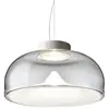 Image de LEUCOS lampe à suspension AELLA S 30 (2700K, transparent et blanc, base blanc opaque - verre et métal)