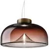 Image de LEUCOS lampe à suspension AELLA S 30 (2700K, shaded burgundy, base bronze opaque - verre et métal)