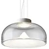 Image de LEUCOS lampe à suspension AELLA S 45 (2700K, transparent et blanc, base blanc opaque - verre et métal)