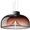Image de LEUCOS lampe à suspension AELLA S 45 (2700K, shaded burgundy, base blanc opaque - verre et métal)