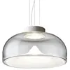 Image de LEUCOS lampe à suspension AELLA S 54 (2700K, transparent et blanc, base blanc opaque - verre et métal)
