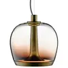 Image de LEUCOS lampe à suspension AURELIA BOLD S 22 (3000K, shaded burgundy et laiton vintage - verre et métal)