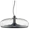 Image de LEUCOS lampe à suspension AURELIA S 45 (3000K, effet d'eau transparent et canon de fusil opaque - verre et métal)