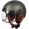 Image de Casque vélo CGM 801 EBI Vintage   double homologation vélo & ski visière intérieur simili cuir