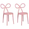Image de QEEBOO set de 2 chaises RIBBON CHAIR (Rose - Polypropylène)