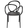 Image de QEEBOO set de 2 chaises LOOP CHAIR sans coussin (Noir - Polypropylène)