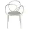 Image de QEEBOO set de 2 chaises LOOP CHAIR sans coussin (Blanc - Polypropylène)