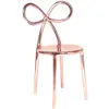 Image de QEEBOO chaise RIBBON CHAIR METAL FINISH (Or rose - Polypropylène)