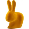Image de QEEBOO chaise RABBIT CHAIR VELVET FINISH (Jaune or - Polyéthylène et velours)