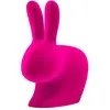 Image de QEEBOO chaise RABBIT CHAIR VELVET FINISH (Fuchsia - Polyéthylène et velours)