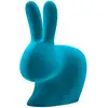 Image de QEEBOO chaise RABBIT CHAIR VELVET FINISH (Turquoise - Polyéthylène et velours)