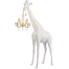 Image de QEEBOO lampadaire GIRAFFE IN LOVE M (Blanc - Polyéthylène)