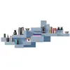 Image de QEEBOO bibliotheque murale PRIMITIVE BOOKSHELF (Bleu avio - Polyéthylène)