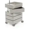 Image de MAGIS 360° meuble avec 5 tiroirs (Gris clair - ABS poli / Aluminium)