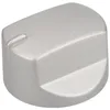 Image de Bouton brûleurs gaz - Indesit - Aluminium - Blanc - Compatible Ariston