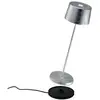 Image de Lampe De Table Led Rechargeable Et Dimmable Olivia Pro Silver Leaf