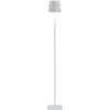 Image de ZAFFERANO set de 2 lampes de table ou lampadaires pour l'extérieur POLDINA PRO L (Blanc - Aluminium peint et polycarbonate)