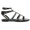 Image de Sandales femme Just Cavalli Fondo Elsie Dis. W16 - Cuir - Compensé - Boucle de serrage - Noir