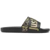 Image de Claquettes femme Just Cavalli Fondo Pool Dis. 2 - Noir - Synthétique - Adulte