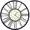 Image de ARTI E MESTIERI horloge murale NUMERI ROMANI (Noir - Métal verni)