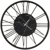 Image de ARTI E MESTIERI horloge murale BIG 90 MARMO (Noir et marbre noir - Métal verni)