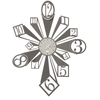 Image de ARTI E MESTIERI horloge murale SLANG (Boue et ivoire - Métal verni)