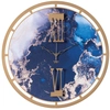 Image de ARTI E MESTIERI horloge murale MOOD (marbre laqué or et bleu - Métal verni)