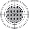 Image de ARTI E MESTIERI horloge murale NUDO PICCOLO VIENNA (Noir / Blanc - Métal verni)