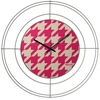 Image de ARTI E MESTIERI horloge murale NUDO PICCOLO PIED DE POULE MAGENTA (Sable / pied-de-poule magenta - Métal verni)
