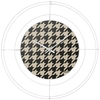 Image de ARTI E MESTIERI horloge murale NUDO PICCOLO PIED DE POULE NERO (Blanc / pied-de-poule noir - Métal verni)