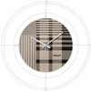 Image de ARTI E MESTIERI horloge murale NUDO PICCOLO TARTAN (Blanc / tartan - Métal verni)
