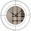 Image de ARTI E MESTIERI horloge murale NUDO PICCOLO TARTAN (Sable / tartan - Métal verni)