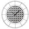 Image de ARTI E MESTIERI horloge murale NUDO GRANDE VIENNA (Noir / Blanc - Métal verni)