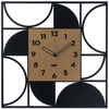 Image de ARTI E MESTIERI horloge murale GLAM (Noir / or laqué - Métal verni)