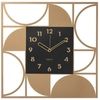 Image de ARTI E MESTIERI horloge murale GLAM (Or laqué / noir - Métal verni)