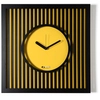 Image de ARTI E MESTIERI horloge murale TIFFANY GRANDE (Noir / ocre - Métal verni)
